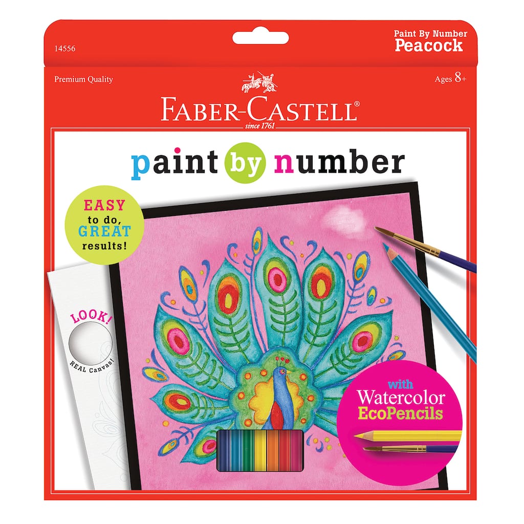 Buy The Faber Castell Paint By Number Kit Peacock At Michaels